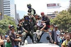 Protesty ve Venezuele (Caracas).