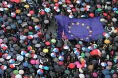 Protest / pochod / demonstrace proti jmenování Marie Benešové ministryní, Milion chvilek pro demokracii, Praha