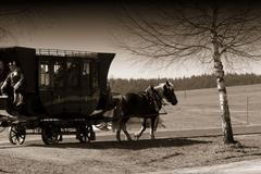 Koněspřežka koněspřežná železnice vůz