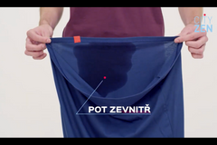 České tričko proti "koláčům" potu. Materiál odolá kapalinám i špíně