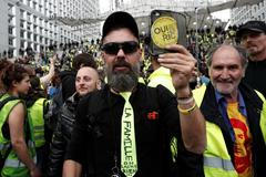 Jeden z vůdců žlutých vest Jerome Rodrigues na akci z 6. dubna.