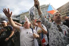Demonstrace nacionalistů a SPD a jejich odpůrců, Václavské náměstí