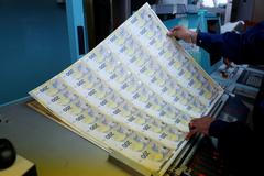 Euro bankovky měna peníze