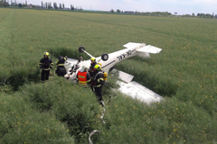 Letadlo, havárie Praha letňany