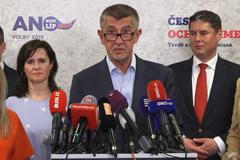 Andrej Babiš komentuje výsledky eurovoleb.