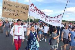 Morava Letná Demonstrace