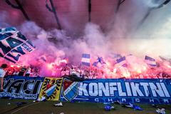 fotbal, Fortuna:Liga 2018/2019, Ostrava - Opava, fanoušci Baníku