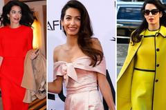 Červená barva, ženské prvky a odvaha. Inspirujte se u Amal Clooneyové