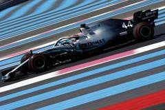 Lewis Hamilton při tréninku na VC Francie 2019