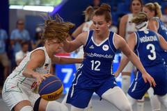 České reprezentantky v basketbalu 3x3 na Evropských hrách 2019
