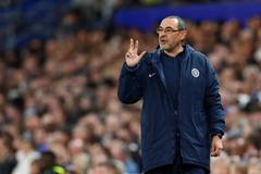 fotbal, odveta čtvrtfinále Evropské ligy, Chelsea - Slavia, trenér Maurizio Sarri