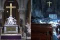 První záběry zevnitř katedrály. Podívejte se do ohořelé Notre-Dame