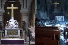 První záběry zevnitř katedrály. Podívejte se do ohořelé Notre-Dame