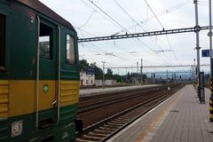 České dráhy, vlak, železnice, lokomotiva, koleje