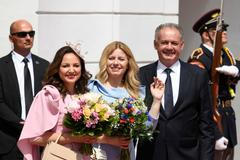 Slovensko Kiska Kisková Čaputová inaugurace