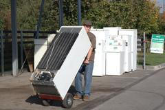 Lednice bílá elektronika odpad