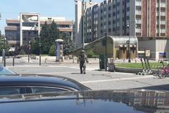 pyrotechnik, kufřík, Právnická fakulta