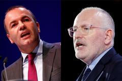 Manfred Weber a Frans Timmermans