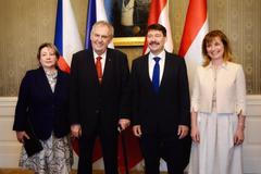 Miloš Zeman se setkal s Jánosem Áderem