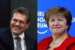 Maroš Šefčovič a Kristalina Georgievová