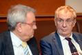 Prezident Miloš Zeman a prezident Hospodářské komory ČR Vladimír Dlouhý v Maďarsku