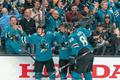 San Jose Sharks slaví výhru v play off NHL 2019
