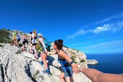 České biatlonistky na Mallorce