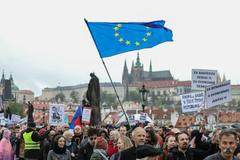 Protest / pochod / demonstrace proti jmenování Marie Benešové ministryní, Milion chvilek pro demokracii, Praha