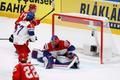 Nikita Gusev dává gól na 0:2 v zápase Česko - Rusko na MS 2019
