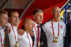 Česká lavička před kvalifikací ME 2020 Česko - Černá Hora.