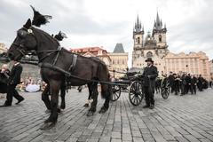 Pohřeb spisovatel Jiří Stránský