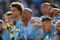 Radost hráčů Manchesteru City po zisku titulu