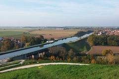 Vodní most Erlangen Bavorsko průplav kanál Rýn-Mohan-Dunaj