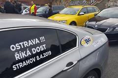 taxi stávka protest