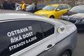 taxi stávka protest