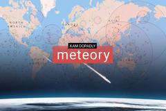 grafika - Kam dopadly meteory