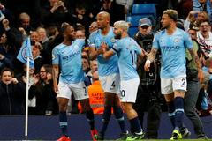 Radost fotbalistů Manchester City