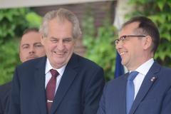 Miloš Zeman a Roland Galharague