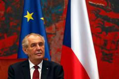 Miloš Zeman na návštěvě Srbska.
