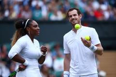 Andy Murray a Serena Williamsová na Wimbledonu 2019
