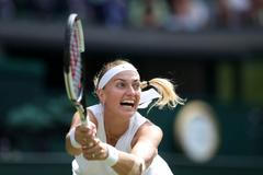 Petra Kvitová v osmifinále Wimbledonu 2019