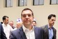 Alexis Tsipras během voleb v Řecku.