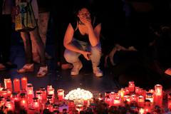 Pieta za zemřelou mladou dívku v Bukuřešti