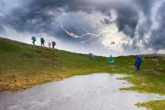 Bouřka - blesk - hřmění - počasí