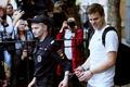 Russian soccer player Alexander Kokorin leaves a court after being sentenced to jail for assault, in Moscow
