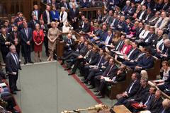 Jednání o brexitu v londýnské Dolní sněmovně