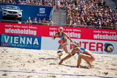 Barbora Sluková a Markéta Hermannová na turnaji ve Vídni 2019