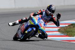 Filip Salač ve Velké ceně ČR třídy Moto3 2019