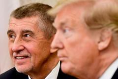 Andrej Babiš v Bílém domě u Donalda Trumpa