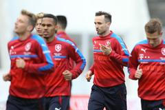 Trénink fotbalové reprezentace